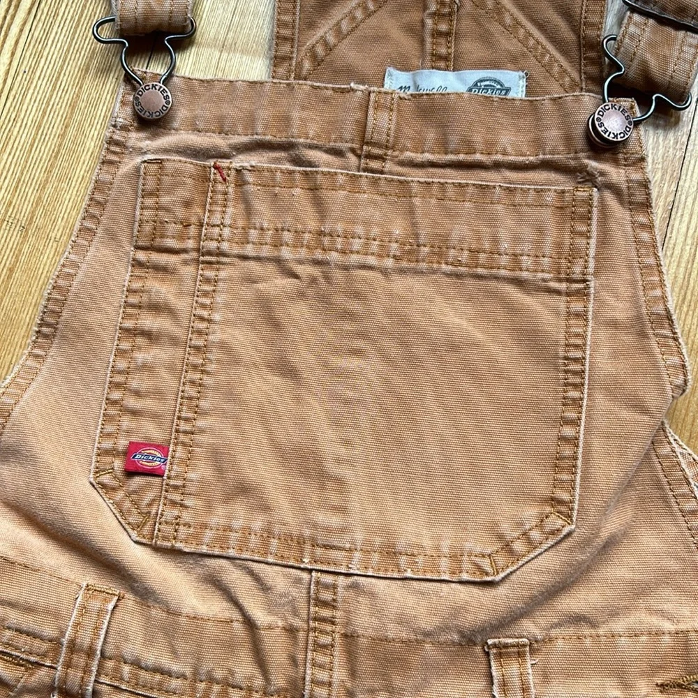 Madewell Tan Brown Canvas Overalls Romper - Picture 4 of 7